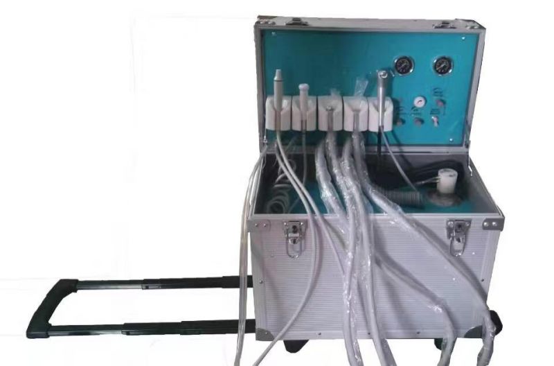 Econormical Portable Dental Unit with The Air Compressor China Manufacture