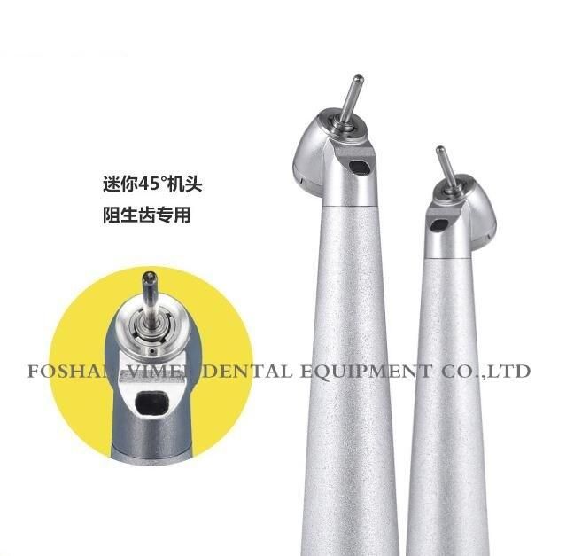 Dental LED Fiber Optic Handpiece 45 Degree High Speed Turbine