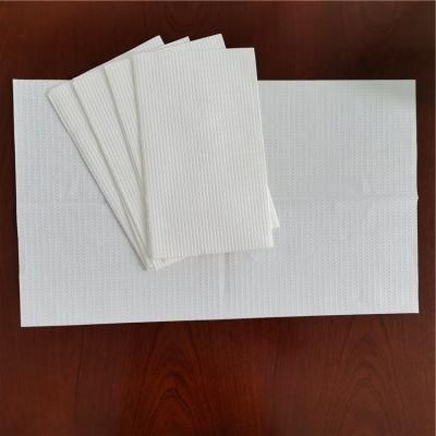 30X50cm 4 Layers Tissue Laminated PE Film Disposable Headpads