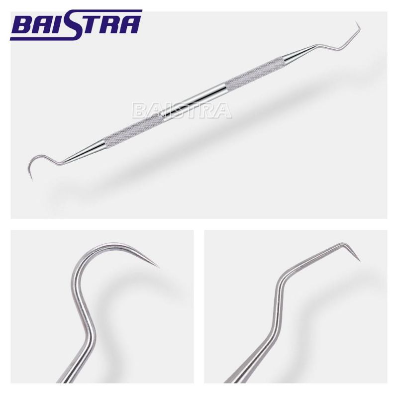 Stainless Steel Dental Cleaning Tools Kit Tweezers Probe Mirror