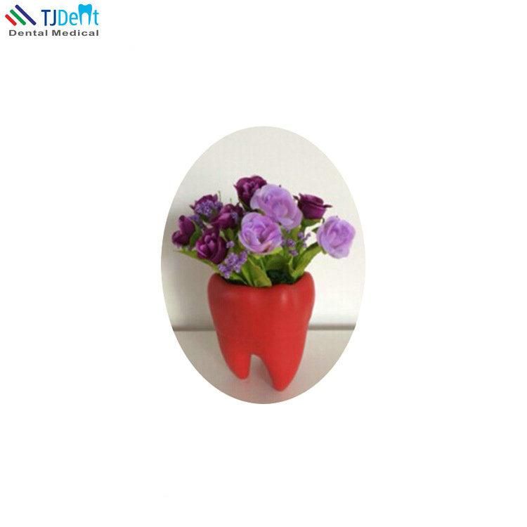 Dental Clinic Decoration Tooth Shape Flower Pot Flower Vase