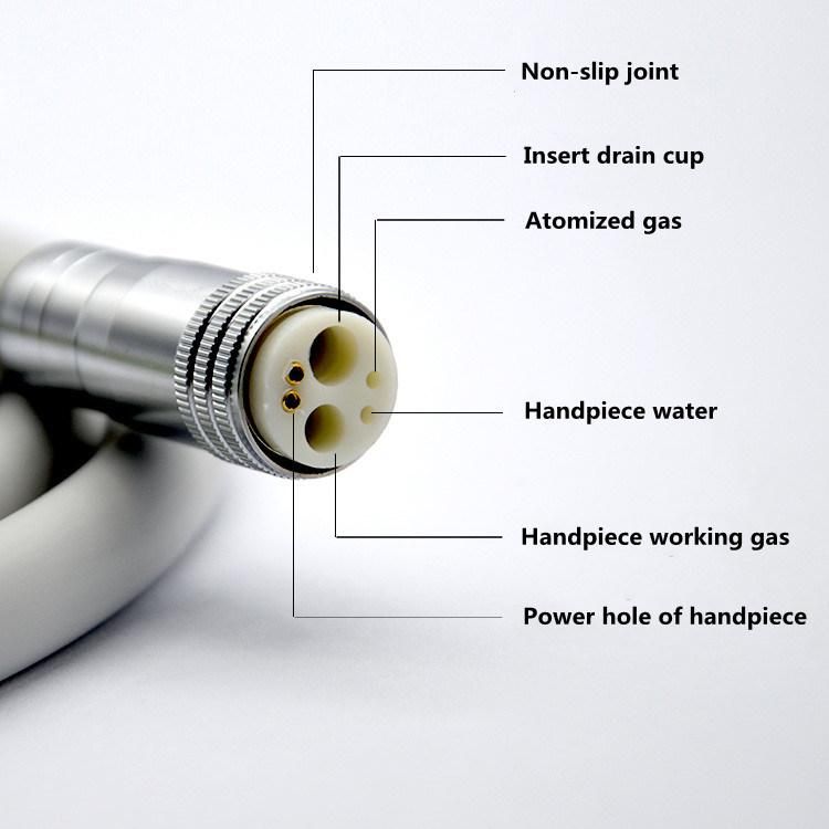 6 Hole Dental Handpiece Hose Silicone Tube with Connector