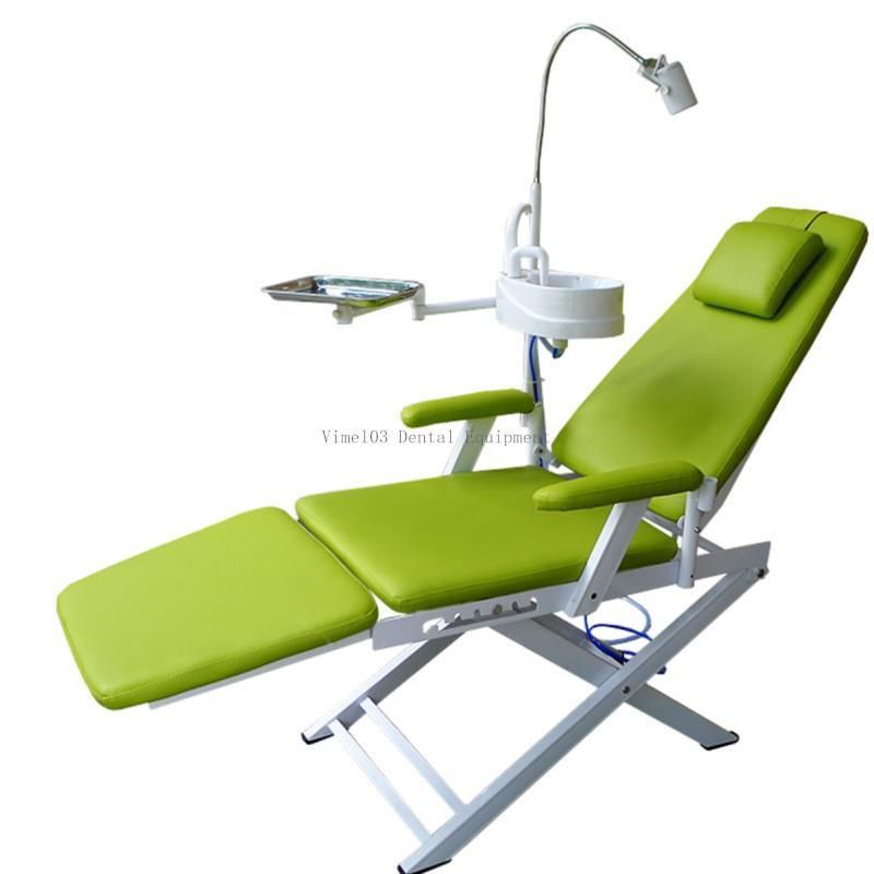 Folding Chair Portable Dental Chair with LED for Dentist Clinic