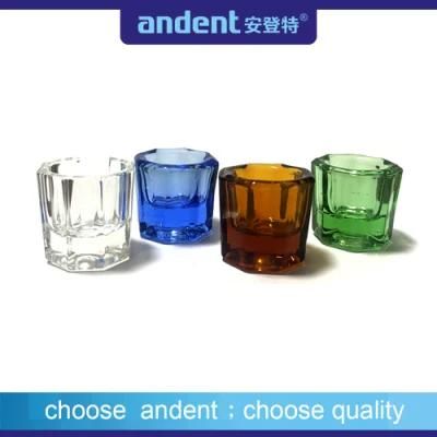 Colorful Dental Andent Glass Dappen Dish