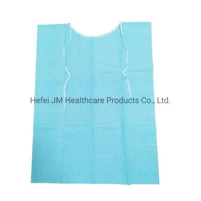 Protective Laminating Paper Dental Bib with Tie for Patients