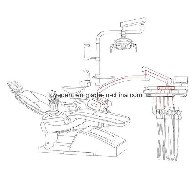 Popular Stomatologic Medical Equipment Dental Treatment Unit Chair with Ce & ISO Approved