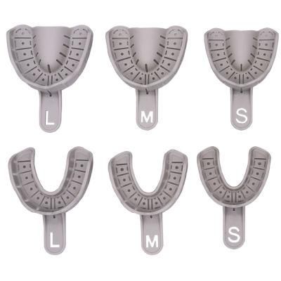 Light Grey Dental Implant Impression Tray with Rim Lock