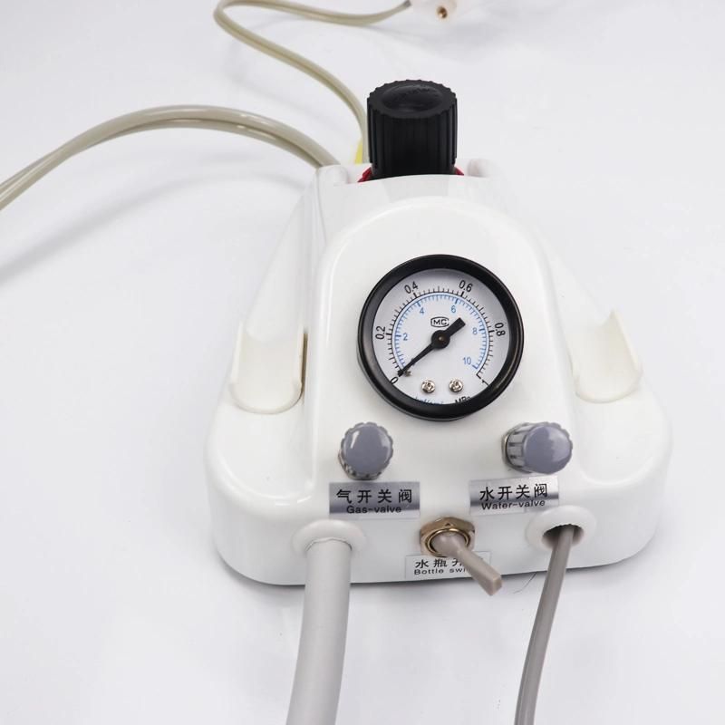 Portable Dental Air Turbine Unit with Syringe 4/2 Holes Bottle