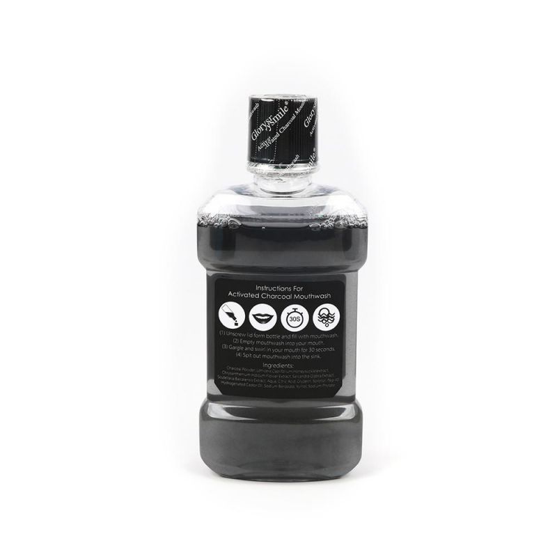 Fresh Breath Oral Care Activated Charcoal Teeth Whitening Mouthwash