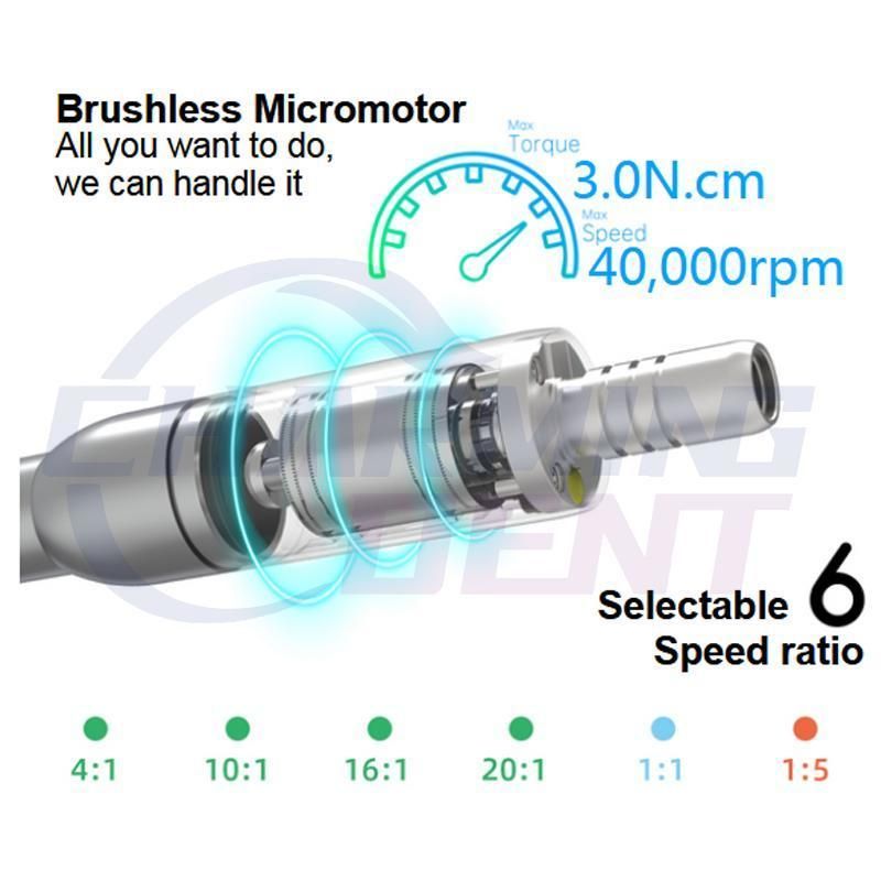 Dentistry Equipment Soco Coxo C-Puma Int+ LED Brushless Dental Micromotor Electric Motor Built in Dental Chair Unit Fit 1: 5 / 1: 1 Contra Angle LED