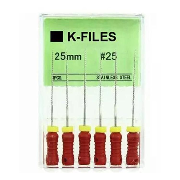 Dental K File Hand Use Stainless Steel Root Canal Files