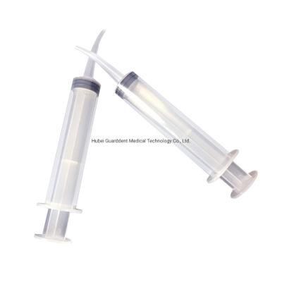 Medical Supplies 12cc Injection Syringe Disposable Plastic Dental Unit Syringe Curved Needle with Graduation Luer Lock Syringes