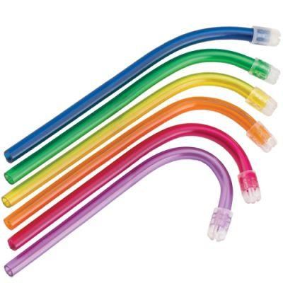 Rainbow Color Disposable Portable Dental Saliva Ejector