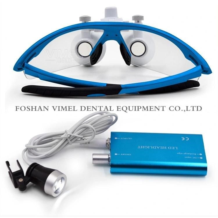 Medical Loupe Dental Magnifier with LED Light 3.5X 2.5X