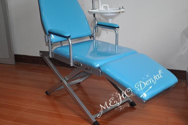 Portable Dental Mobile Folding Chair Unit+LED Surgical Light Lamp+Waste Basin