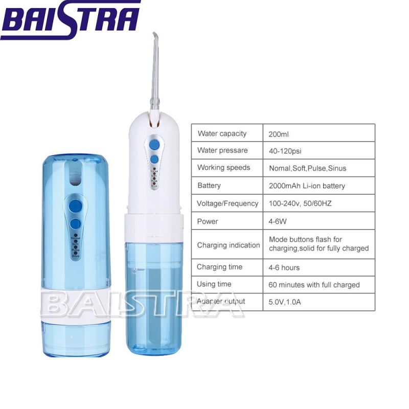 Dental Oral Irrigator Cordless Water Flosser Teeth Cleaning Travel Kit