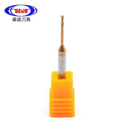 Seno Long Neck Short Flute HRC 55 Micro Grain Carbide Ball Nose End Mill for Side and Face Slotting Endmills