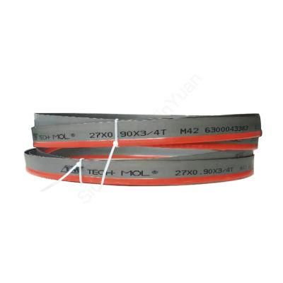 27X0.9mm Customizable M42 HSS Bimetal Bandsaw Blade for Cutting Composite Hardness Material