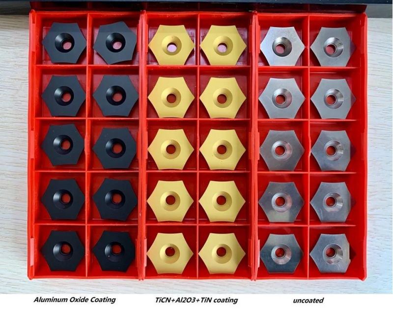 Scarfing carbide rotary Inserts SPUB, DET with Advanced Coating technology