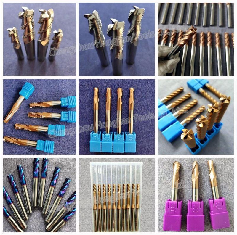 China Carbide 3 Flutes End Mills for Cutting Silver