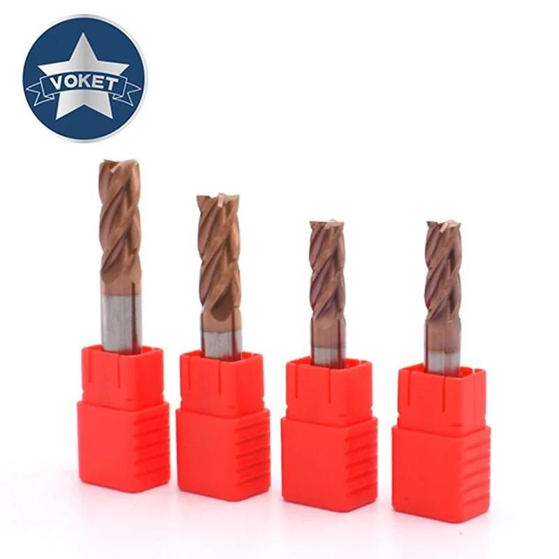 55degree Solid Tungsten Carbide 4 Flutes End Mill Cutter Square End Mills HRC55 Milling Cutter 1mm 1.5mm 2mm 2.5mm 3mm 4mm 5mm 6mm 8mm