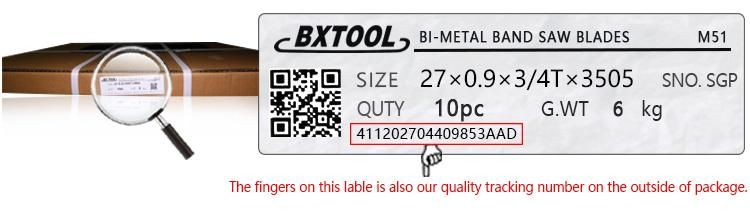 Cost Effective M51 Bimetal Band Saw Blade for Steel Cutting, Die Steel, Stainless Steel