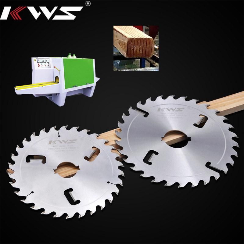 Kws Solid Wood Cutting Tct Multi-Rip Cut Saw Blade Rust Proof Surface Treatment Chrome Plating