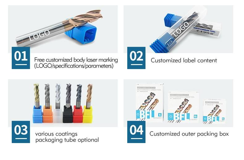 Bfl Straight Flute Drill Reamers for Steel and Aluminum Processing CNC Reamer 2 Flute Reamer