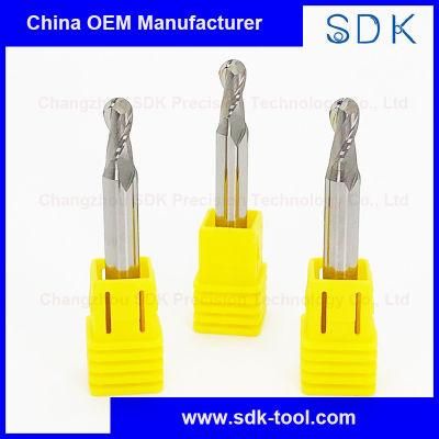 Tungsten Carbide Two Flute Ball End Mills for Aluminium