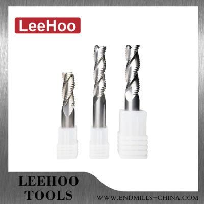 HRC55 3 Flutes Solid Carbide Roughing Cutting Tools for Aluminum