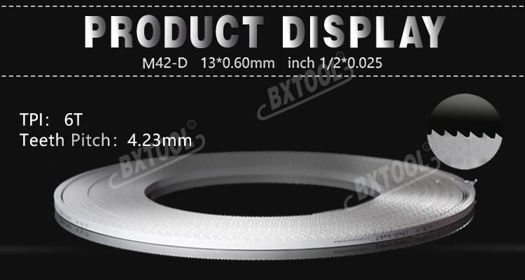 13*0.6mm M42 Bimetal Band Saw Blades for Cutting Metal