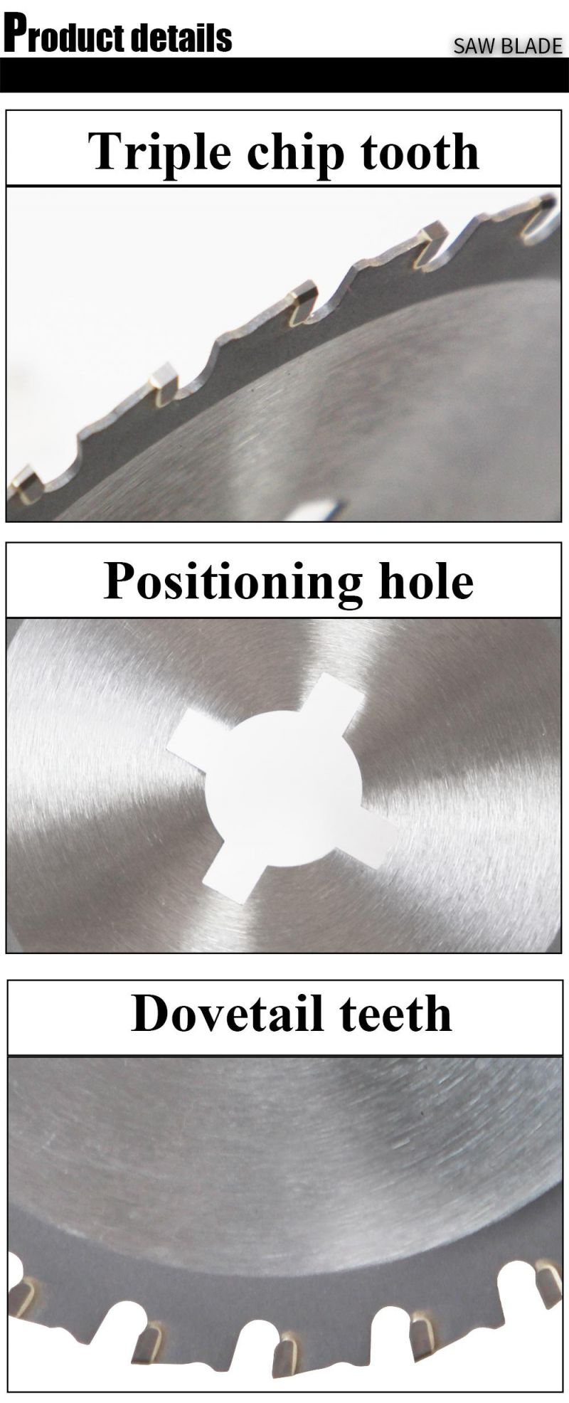 4 Keyways Tct Saw Blade Cutting Steel Iron