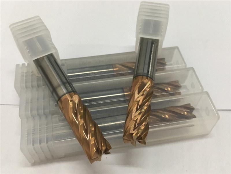 6 Cutting Flutes CNC Solid Carbide Milling Cutter 65HRC