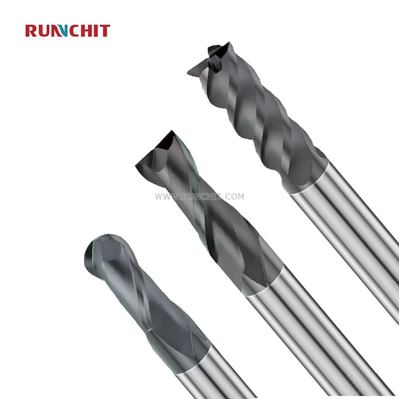 CNC Ballnose Bit Solid PCD Radiou Ballnose Milling Cutting Tool Carbide Ball Nose End Mill Cutter for Mindustry Industry Materials High Die Industry (DBH0352) 