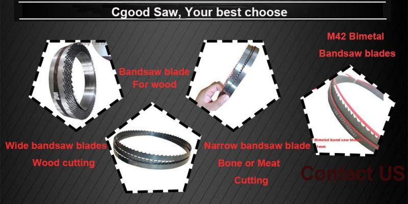 Polished Bright Cutting Frozen Meat Blocks Butcher Supply Meat Bone Bandsaw Blade Machine