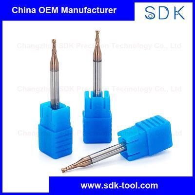 2 Flute 2mm Solid Carbide Square End Mills Cutter Manufacturers for Steel