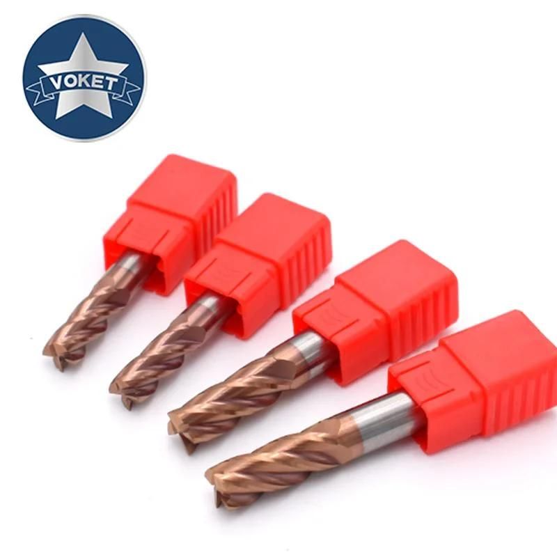 55degree Solid Tungsten Carbide 4 Flutes End Mill Cutter Square End Mills HRC55 Milling Cutter 1mm 1.5mm 2mm 2.5mm 3mm 4mm 5mm 6mm 8mm