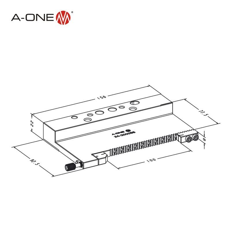 a-One Wire Cut Adjustable Clamp Flat Bench Vise 3A-200055