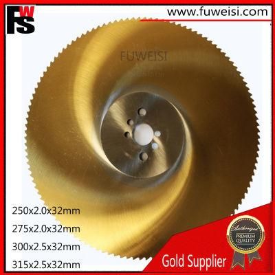 HSS M35 Tin Coated Circular Saw Blade for Tube &amp; Profile Cutting.