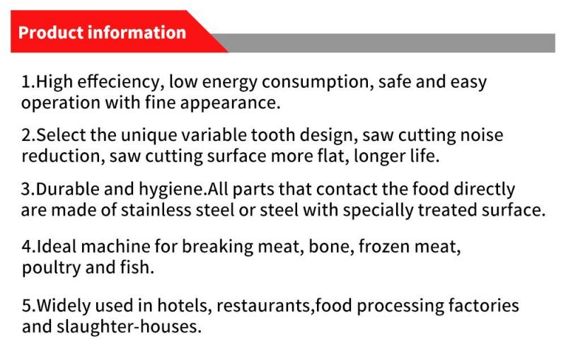 Pilihu Customize Food Grade Stainless Steel Band Saw Blade for Meat Bone Frozen Fish