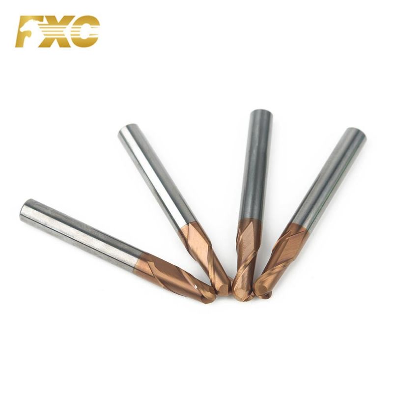 Manufacturer CNC End Mills Carbide 2 Flute Ball Nose End Mill