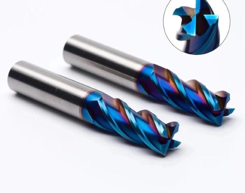 45/55/65 HRC 2/3/4/6 Flute Square Flat Ball Nose Corner Radius CNC Fresa Milling Cutter Cutting Machine Tool Tungsten Solid Carbide End Mill