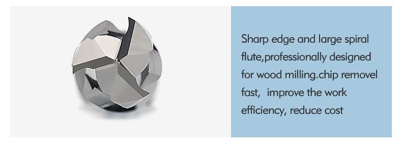 Bfl 3 Flutes Micro Grain Carbide End Mill Cutter Compression Router Bit for Wood Tools Fresas for Woodworking