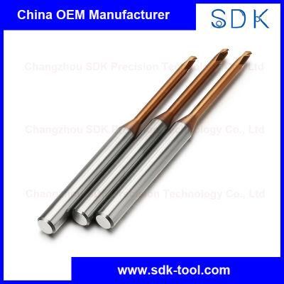 Big Stock HRC55 2flutes R0.4mm Carbide Ball End Mill Micro Diameter Long Neck Milling Cutter Tools