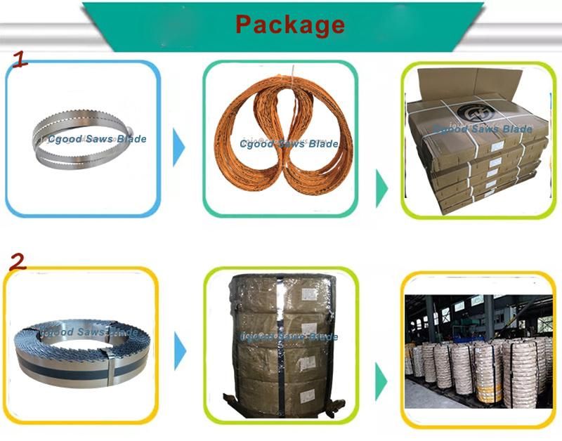 Custom Size Wood Cutting Band Saw Blades for Cutting Hardwood and Softwood