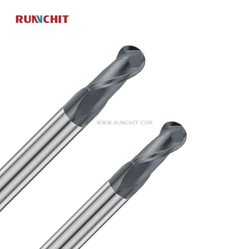 CNC Ballnose Bit Solid PCD Radiou Ballnose End Mill Carbide Ball Nose End Mill Cutter for Mindustry Industry Materials High Die Industry (DBH0402A) 