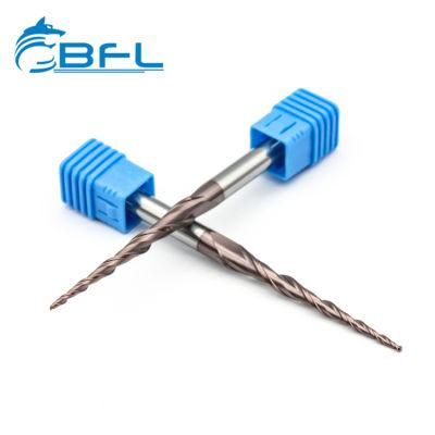 Bfl HRC55 Taper Ball Nose Carbide End Mill Milling Cutter with Blue Coating for Woodworking Fresa