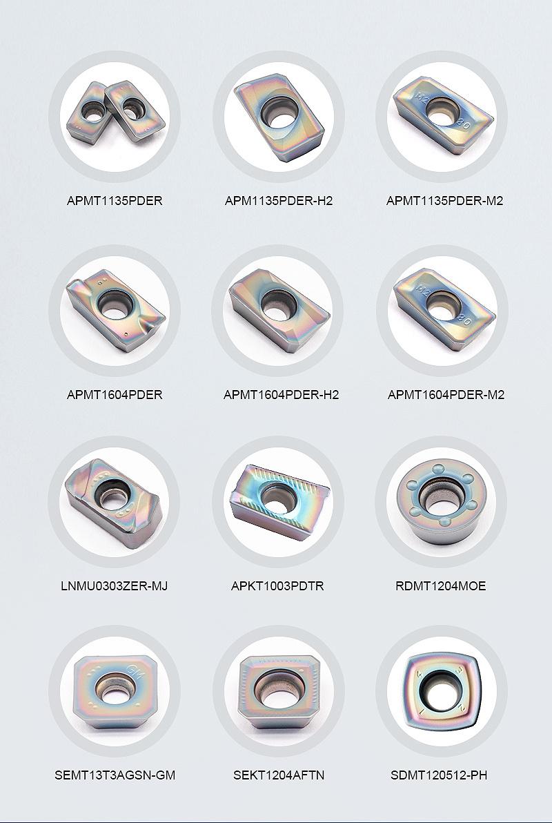 CNC Milling Tools Carbide Inserts for Materia of Heat-Treated Hardened Steel Apmt1135pder-H2