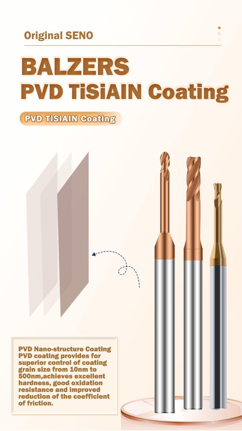 Seno Cutting Tools Carbide Cutter 3 Flutes Spiral Ball Tapered Flat Long Neck Ruffing Carbide End Mill