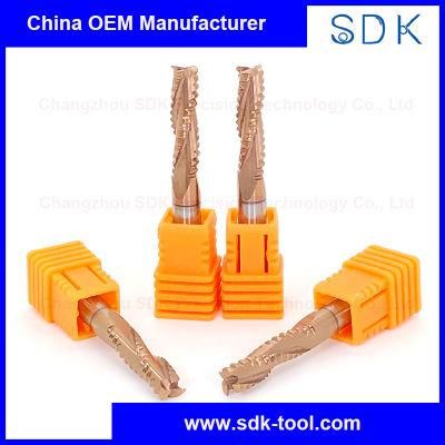 China High Precision Coated Carbide Roughing End Mills for MDF